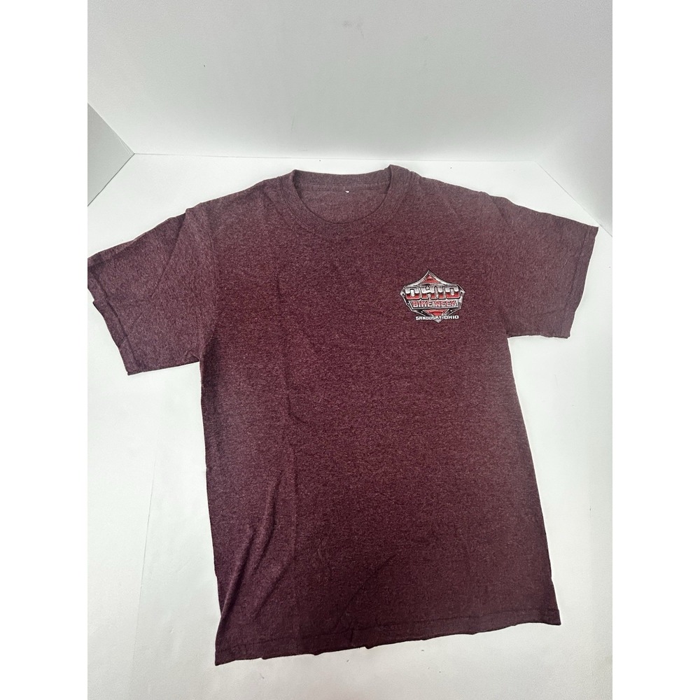Ohio Bike Week Sandusky 2023 Sz S/M Burgandy Women's Summer Tshirt - Picture 2 of 3